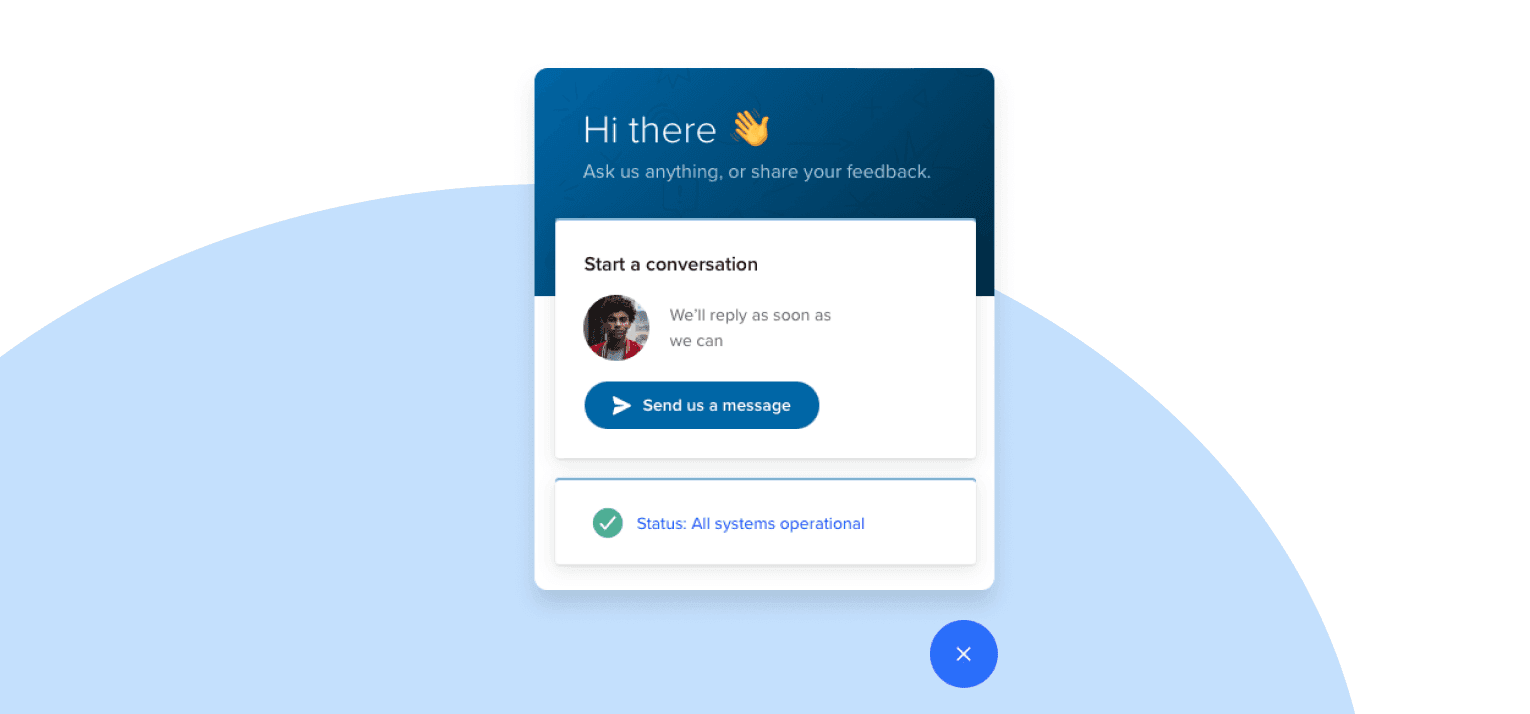 Show your status in your Intercom widget